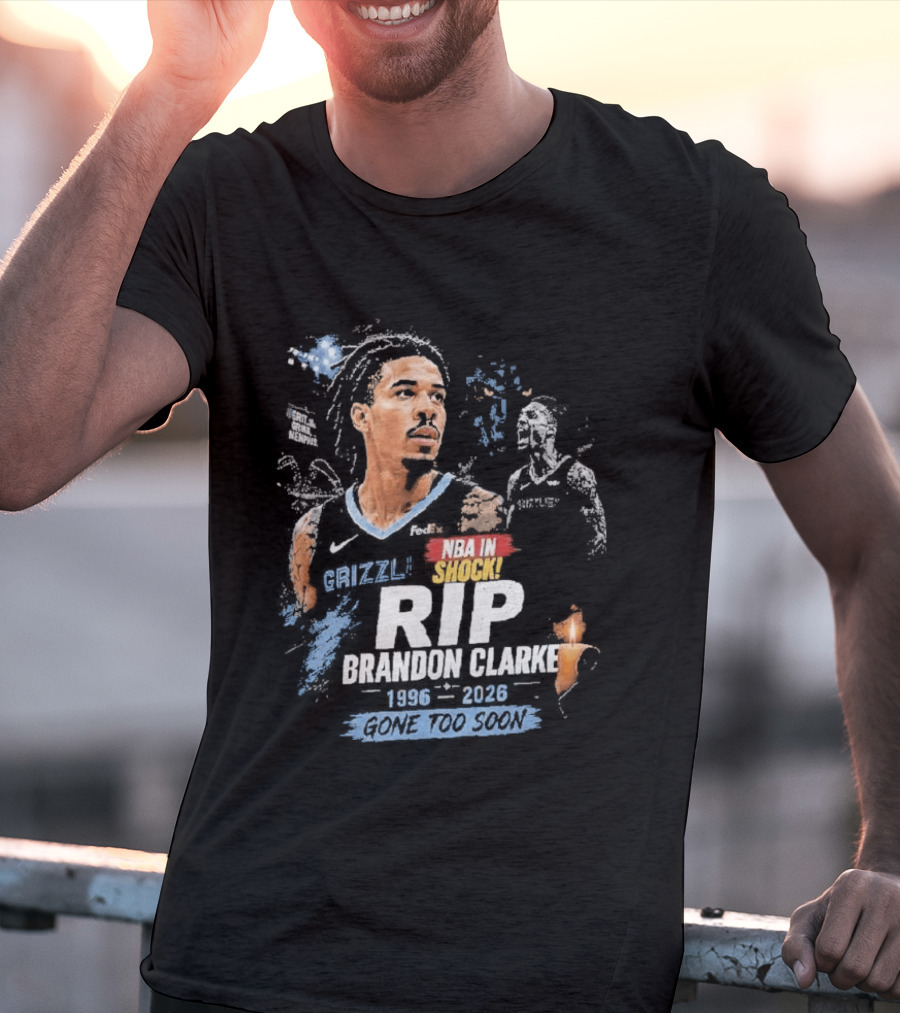Original NBA In Memory Rest In Peace Brandon Clarke 1996 2026 T-Shirt