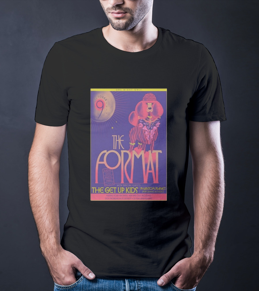 October 9 The Format With The Get Up Kids And Phantom Planet At Radio City Music Hall T-Shirt