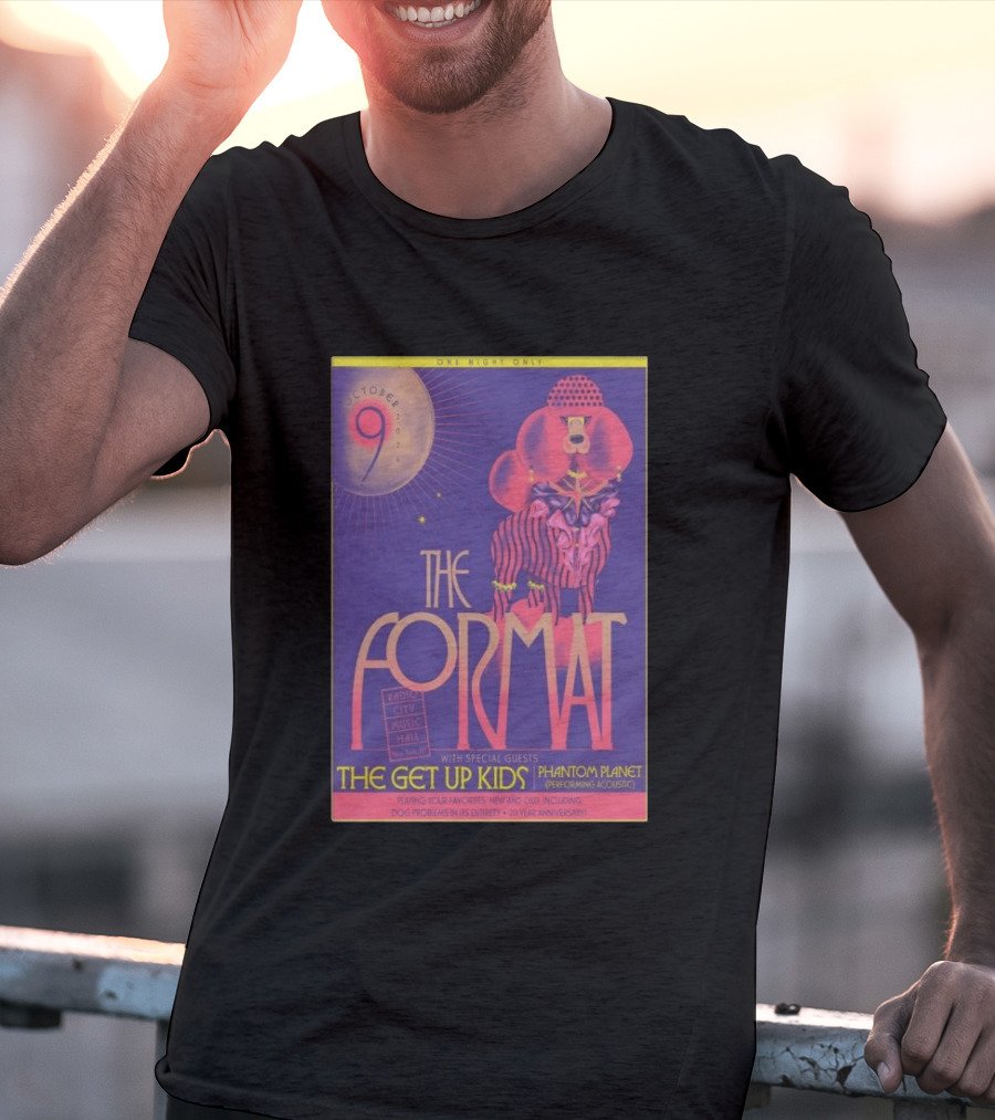 October 9 The Format With The Get Up Kids And Phantom Planet At Radio City Music Hall T-Shirt