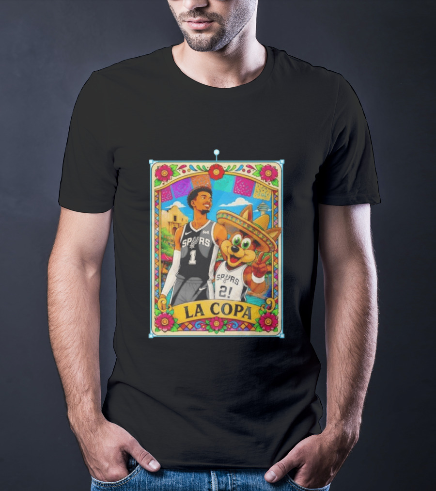 Original Victor Wembanyama Coyote Mexico La Copa San Antonio Spurs Basketball T-Shirt