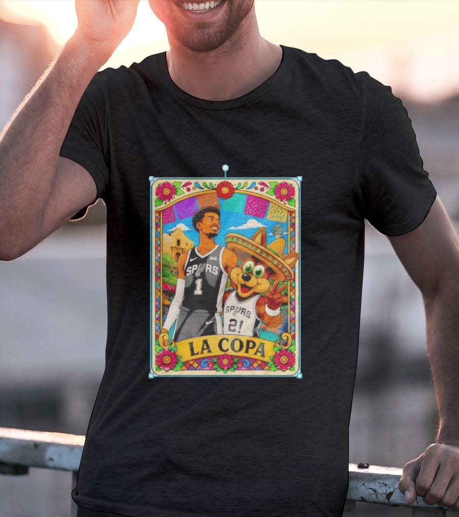 Original Victor Wembanyama Coyote Mexico La Copa San Antonio Spurs Basketball T-Shirt