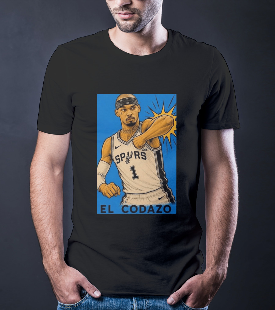 San Antonio Spurs El Codazo Victor Wembanyama Basketball Self T-Shirt