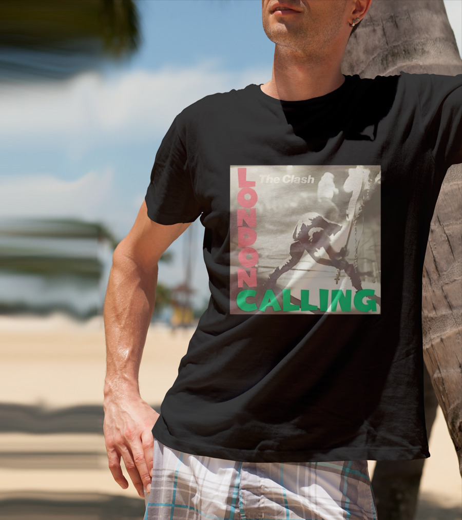 The Clash London Calling Punk Rock Album Cover Image T-Shirt