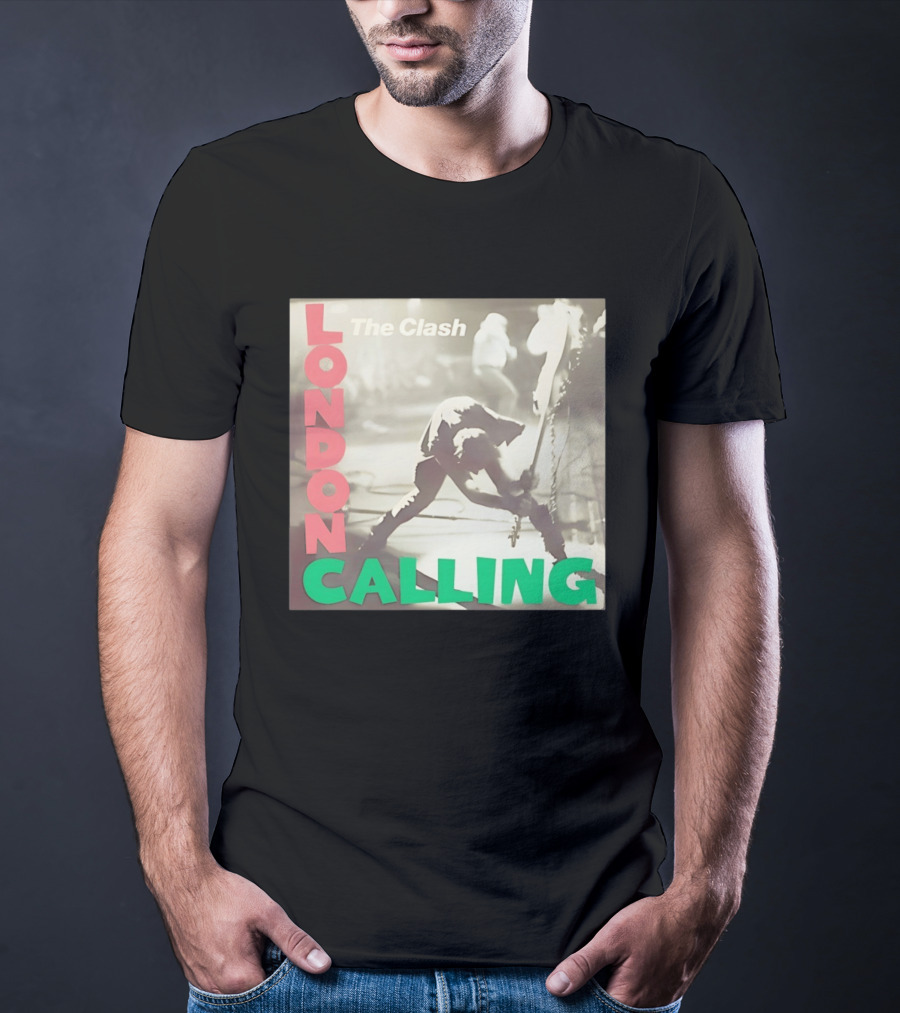 The Clash London Calling Punk Rock Album Cover Image T-Shirt