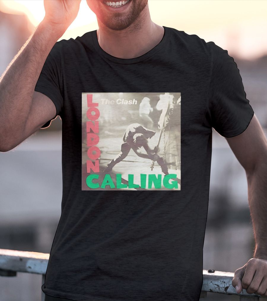 The Clash London Calling Punk Rock Album Cover Image T-Shirt