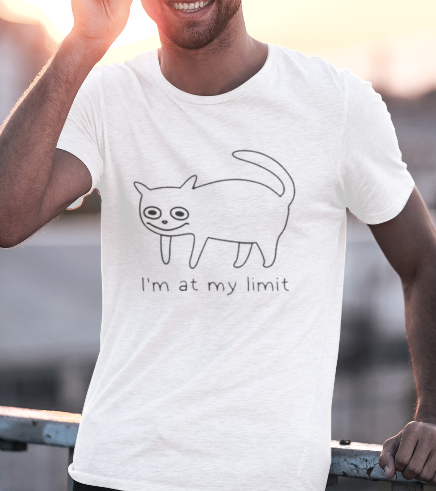 I'm At My Limit Cat Sketch T-Shirt