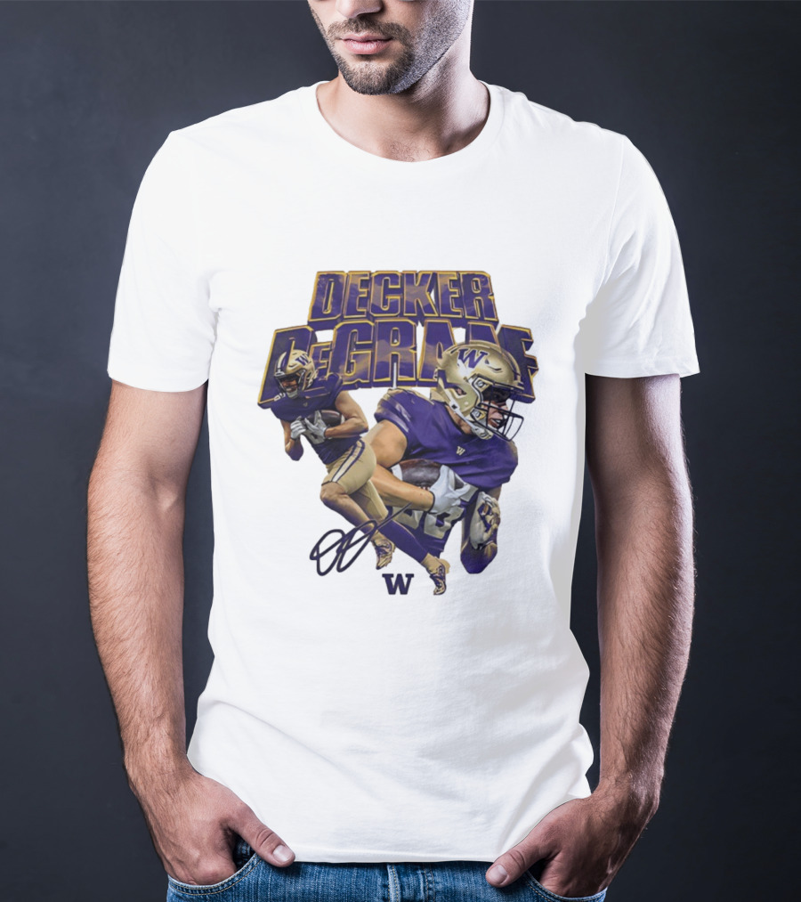 Decker DeGraaf Washington Huskies NCAA Football W T-Shirt