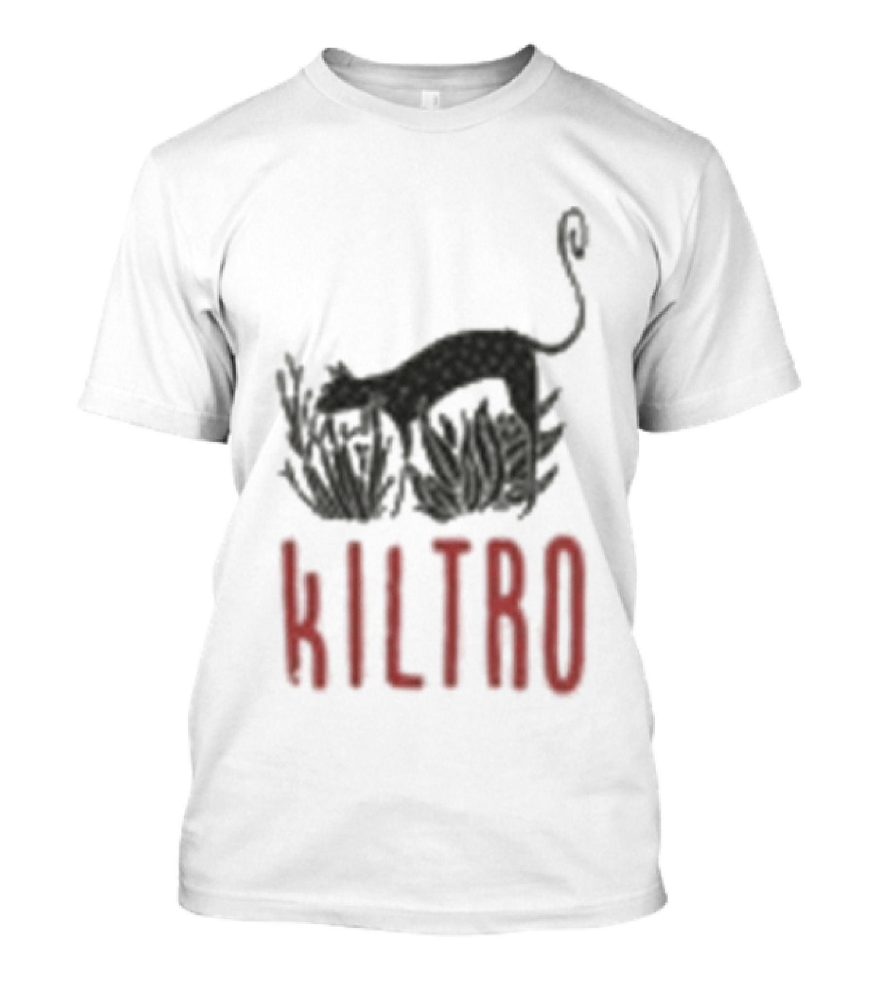 Kiltro Wolf Dog Text With Stylized Canine T-Shirt