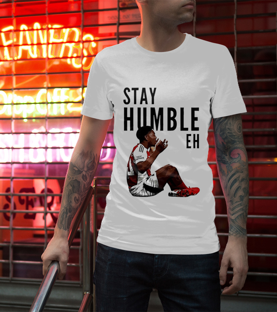 Myles Lewis Skelly Stay Humble Eh Arsenal Football Meme T-Shirt