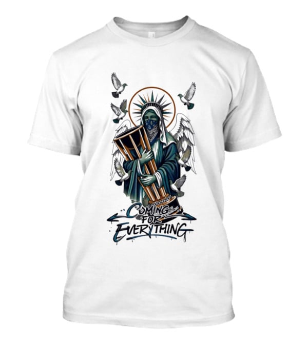 Statue Of Liberty New York Knicks Everything Doves Halo Hourglass T-Shirt