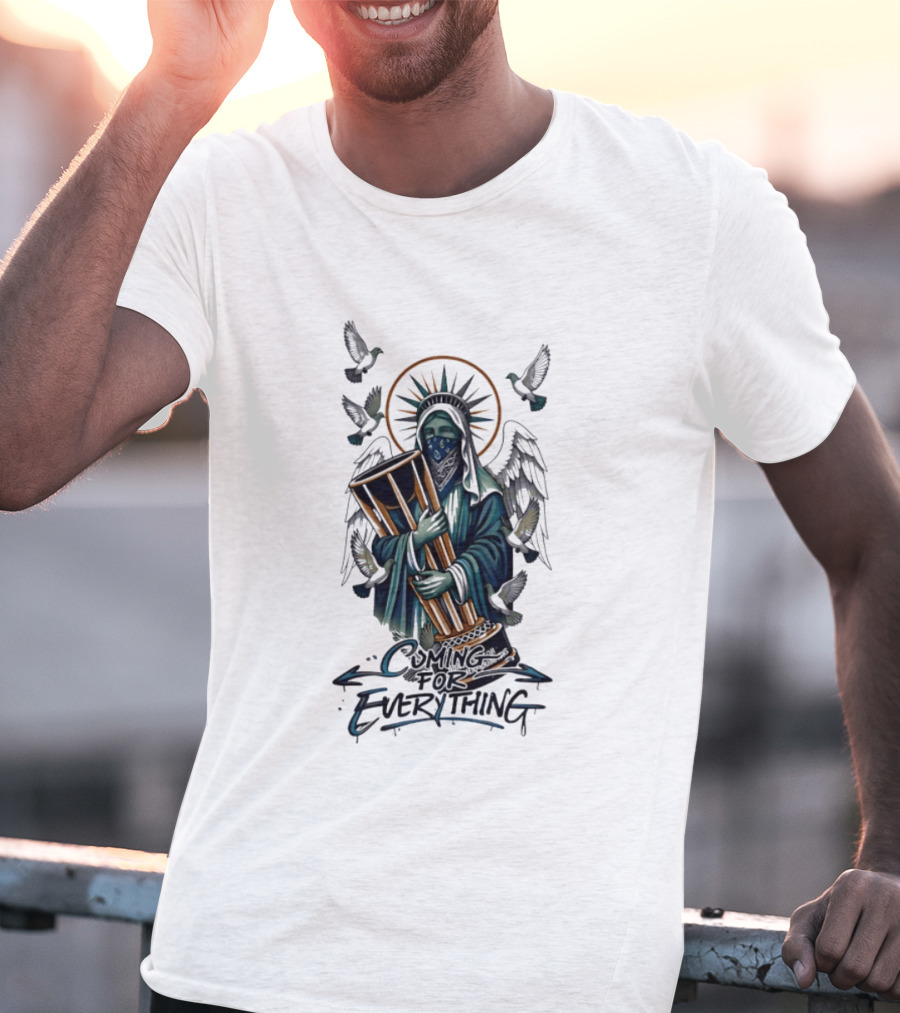 Statue Of Liberty New York Knicks Everything Doves Halo Hourglass T-Shirt