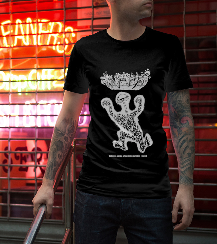 UFO Mushroom Invasion Extraterrestrial Encounter T-Shirt