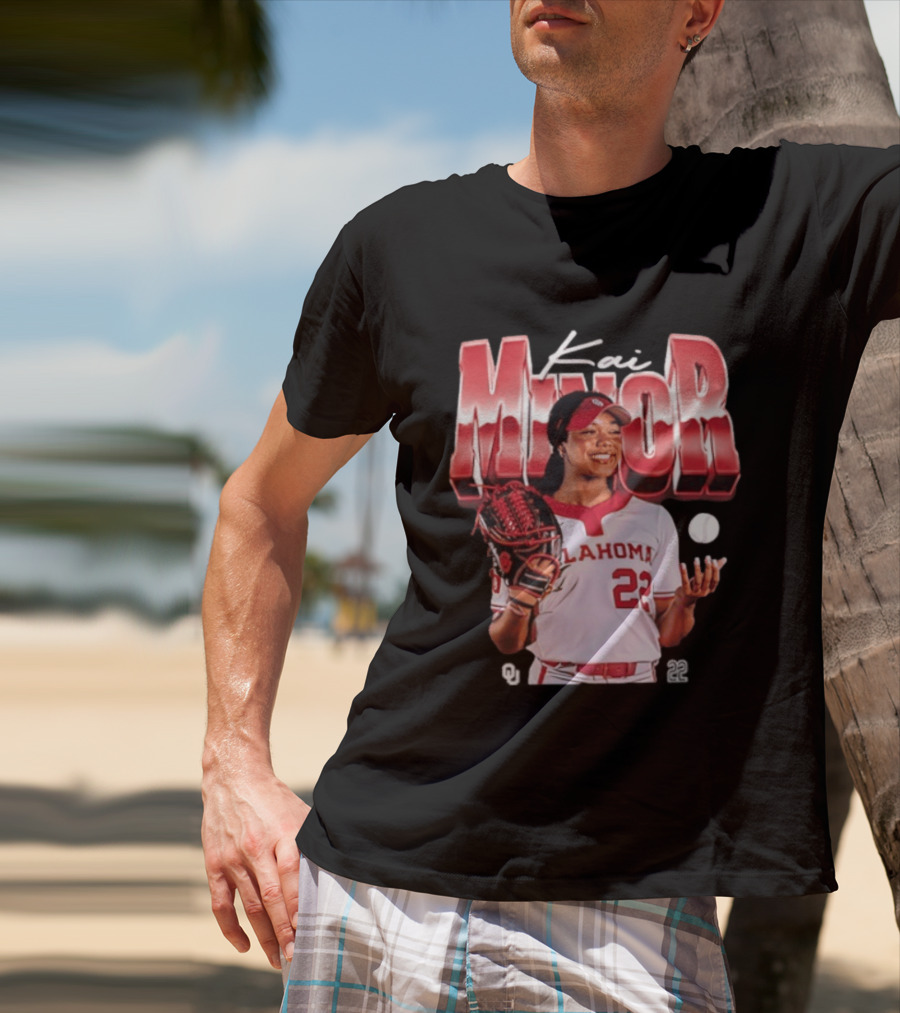 Kai Minor Oklahoma 22 Sooners Softball Player T-Shirt