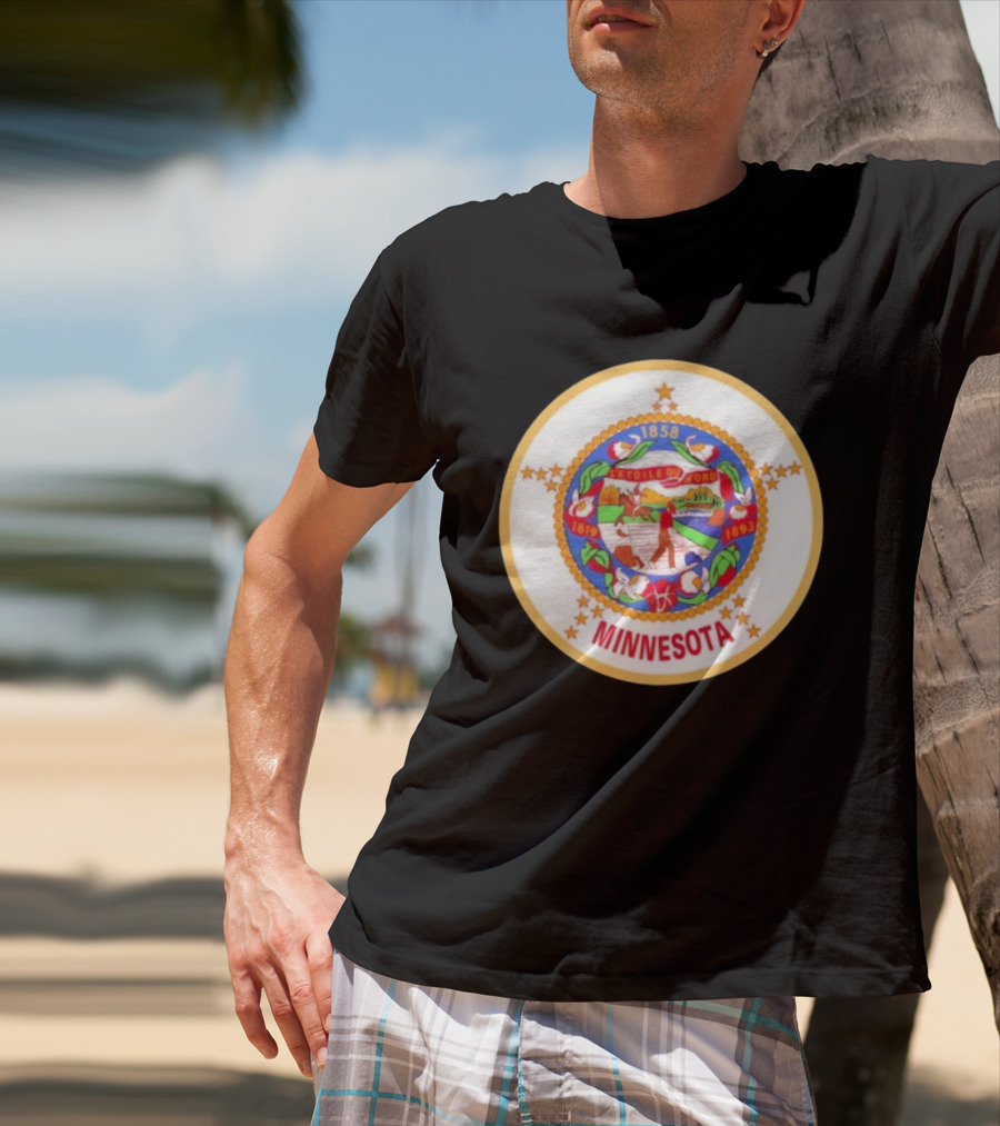 L'étoile Du Nord 1819 1858 1893 Seal Of Minnesota T-Shirt