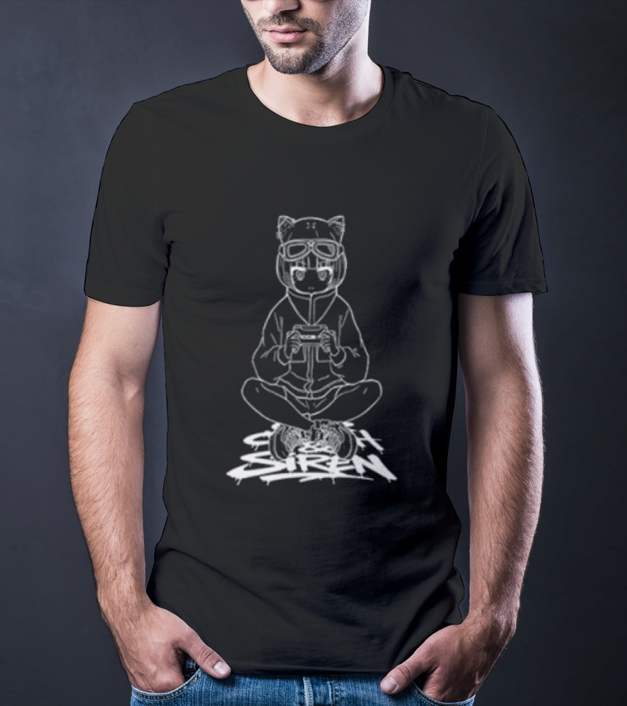 Lost Frog Ccs4 Cat Eared Gamer With Console T-Shirt