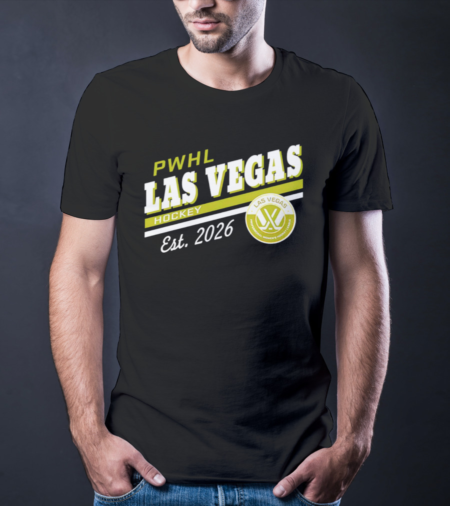 PWHL Las Vegas Hockey Est. 2026 Professional Women's Hockey League T-Shirt