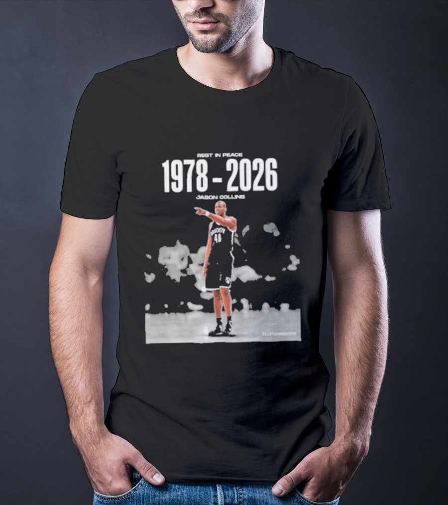 Rip In Power 1978 2026 Jason Collins Basketball Tribute Clutchpoints T-Shirt