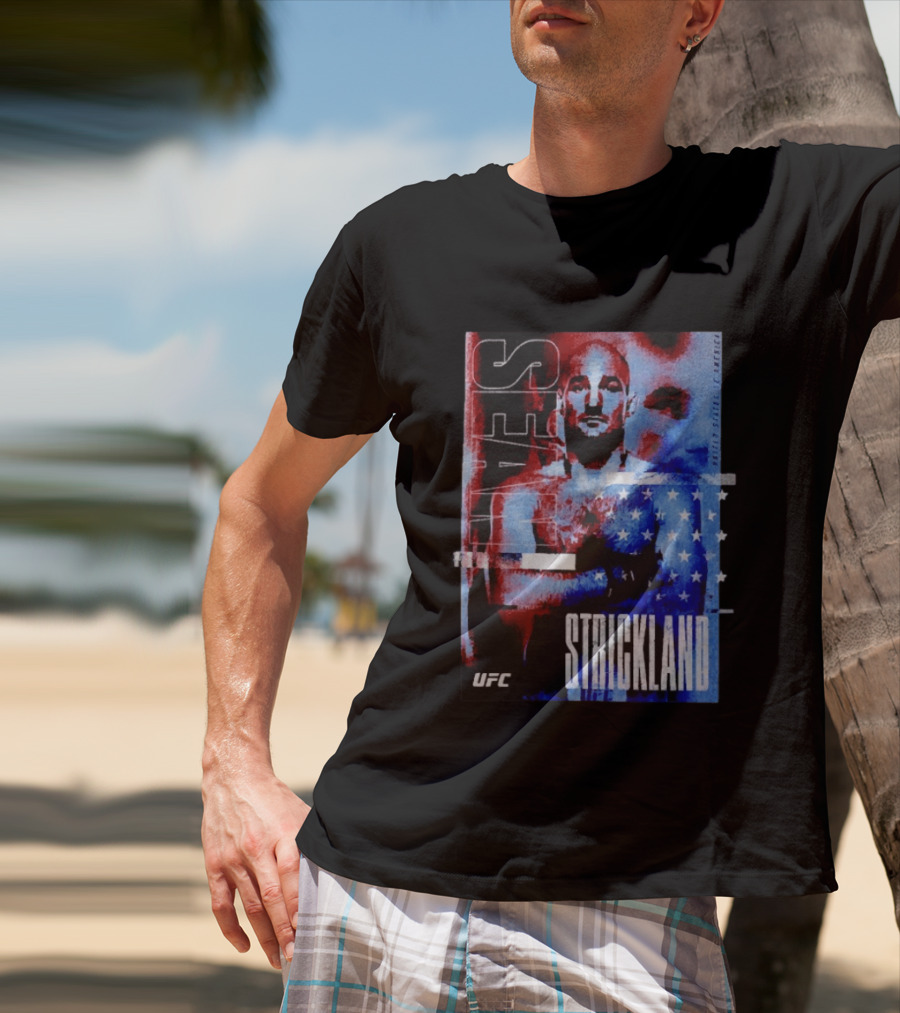 Sean Strickland UFC Fighter American Flag T-Shirt