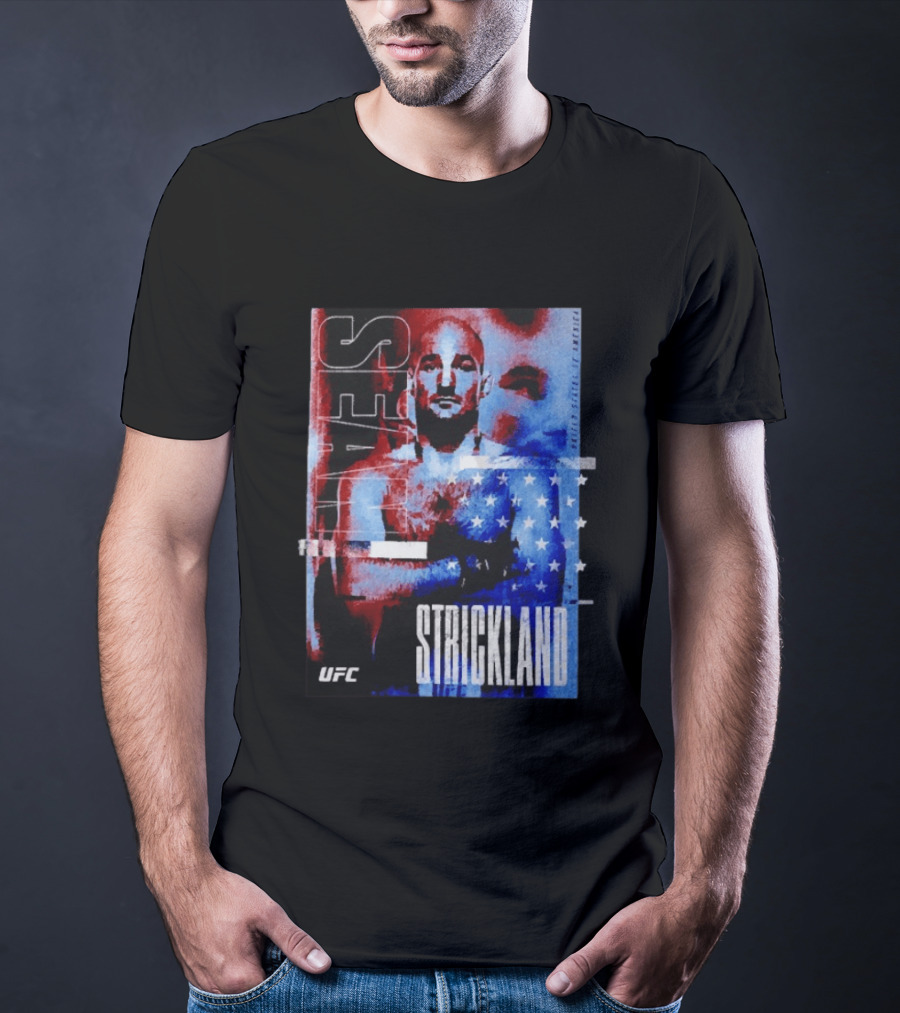 Sean Strickland UFC Fighter American Flag T-Shirt
