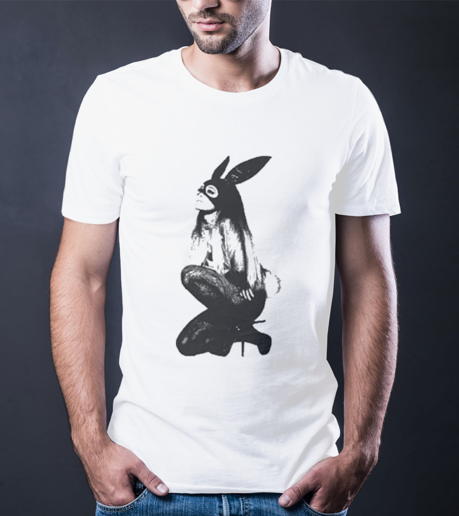 Ariana Grande Dangerous Woman 10 Crewneck Bunny Mask T-Shirt