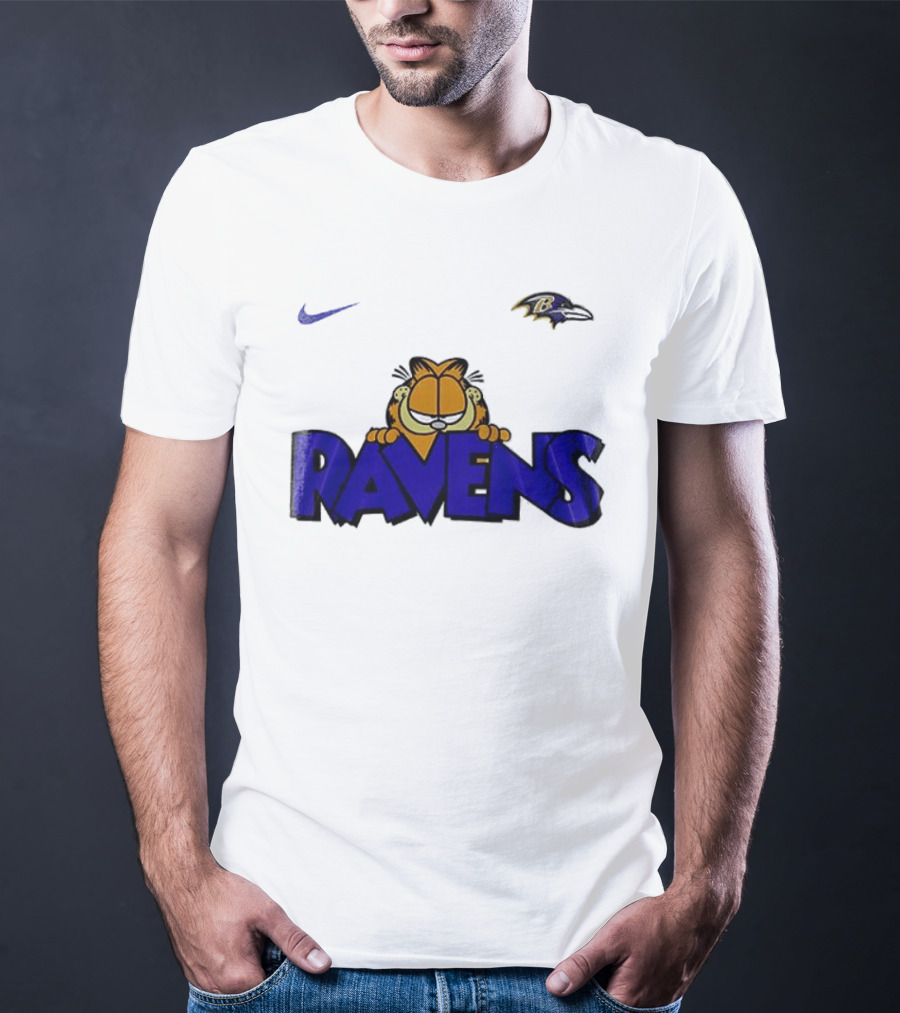 Baltimore Ravens Nike Garfield Crossover Ravens T-Shirt