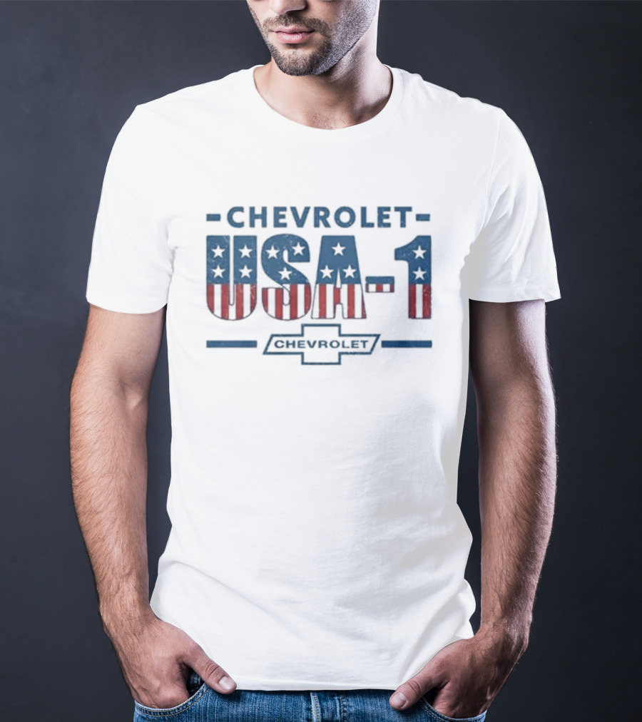 Chevrolet USA 1 American Flag Stars And Stripes T-Shirt