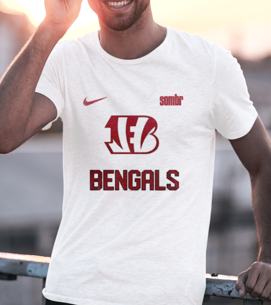 Cincinnati Bengals Nike Sombr The Late Nights And Young Romance Tour T-Shirt