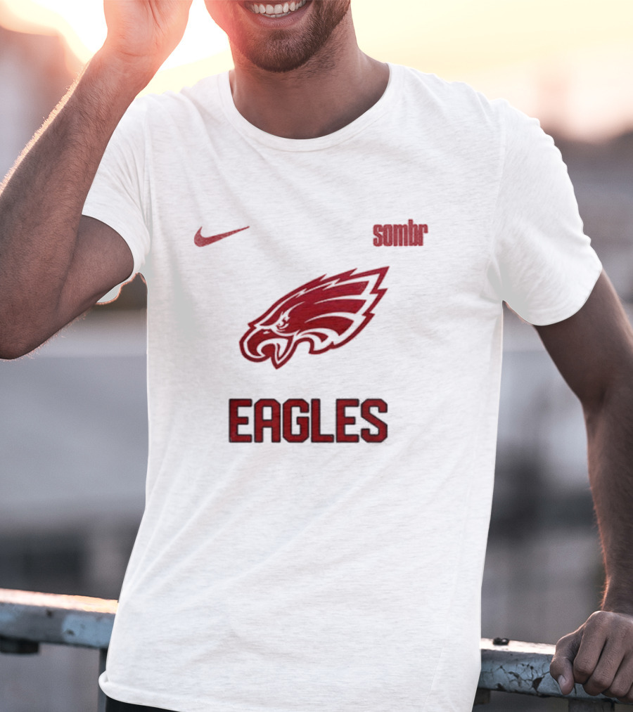 Philadelphia Eagles Sombr Nike Collaboration Late Nights Young Romance Tour T-Shirt