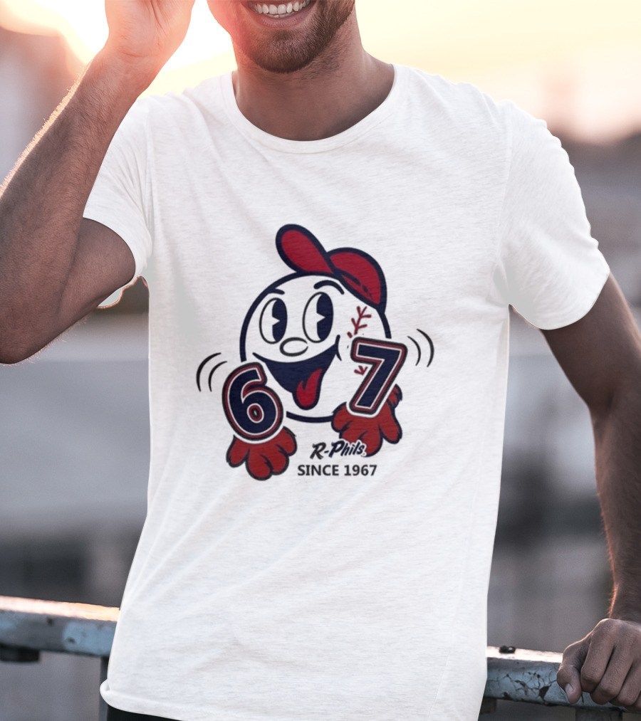 Reading Fightin Phils R Phils Character 67 Since 1967 T-Shirt