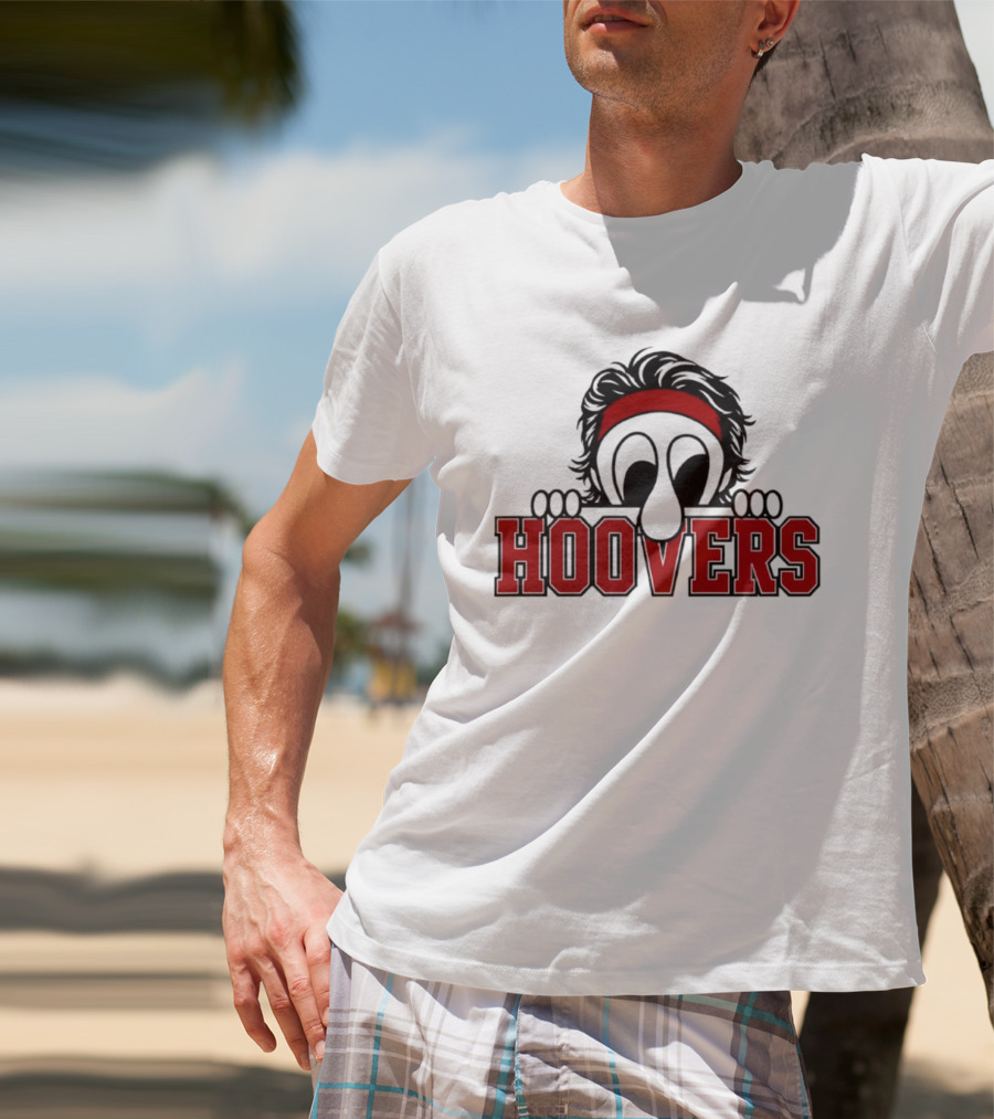 Hoovers Peeking Character With Red Headband T-Shirt