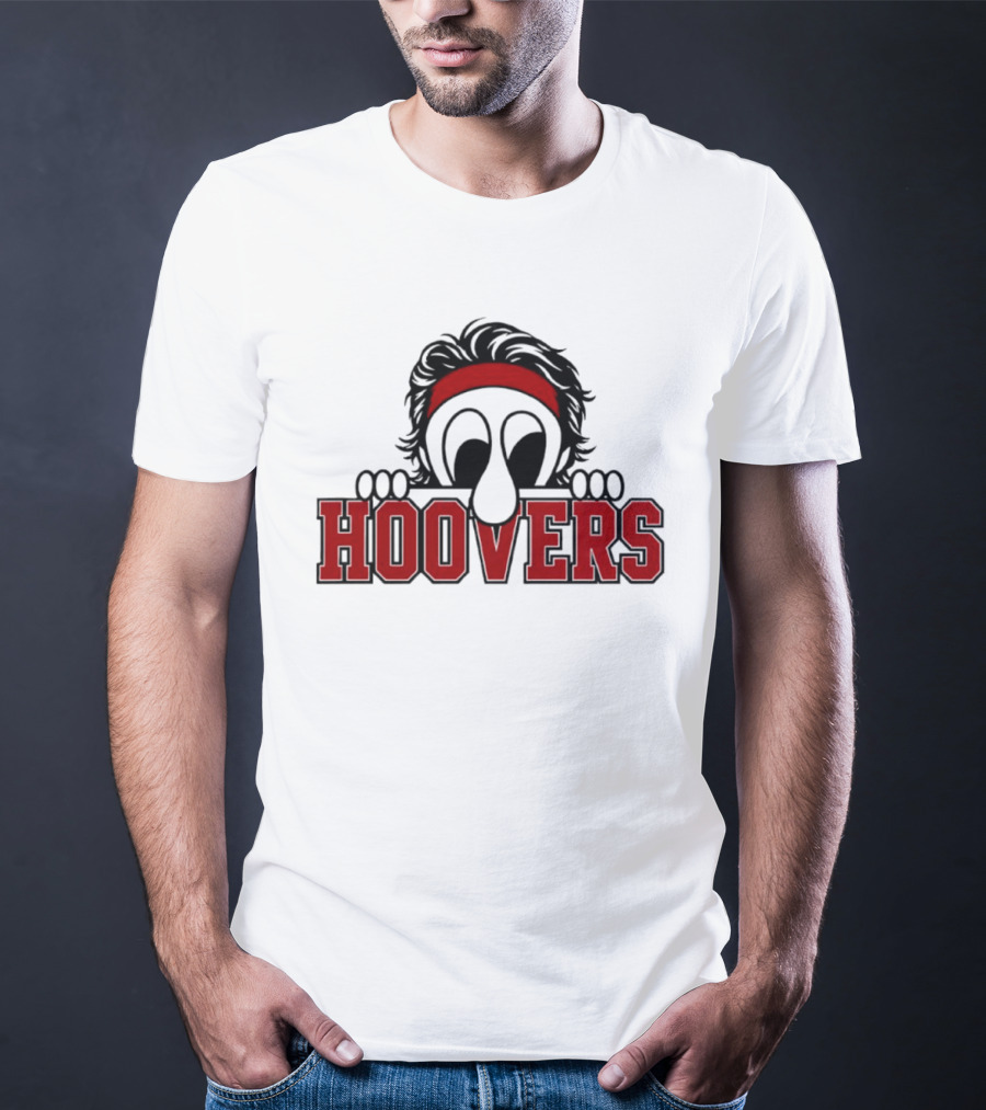 Hoovers Peeking Character With Red Headband T-Shirt