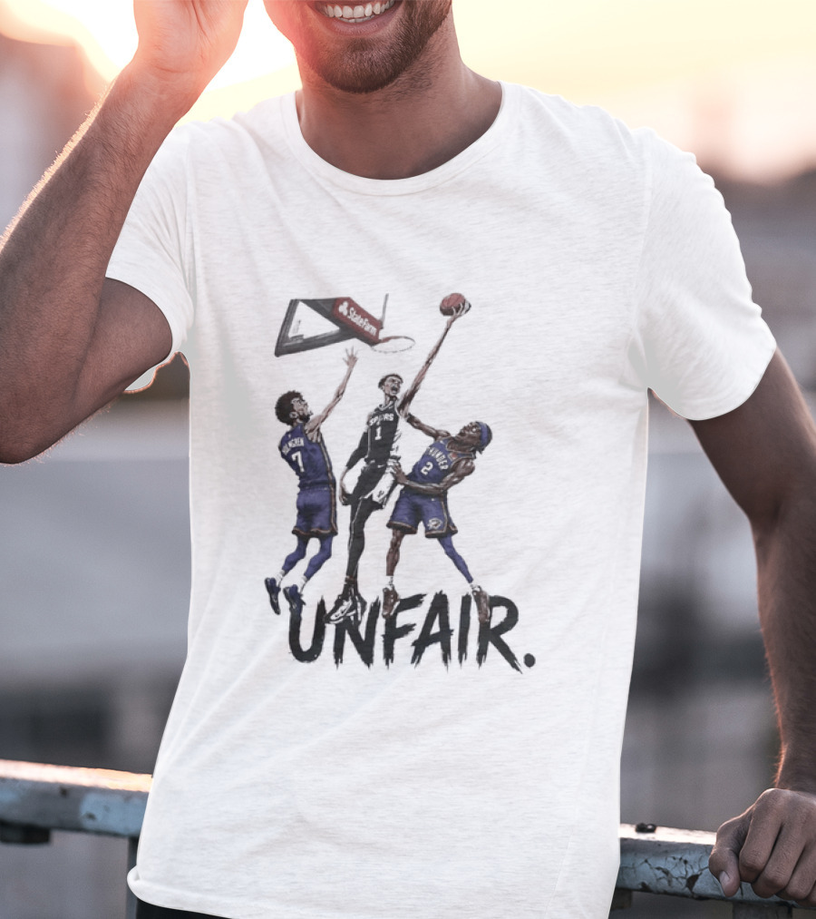 Unfair San Antonio Spurs Basketball Players Dunk T-Shirt