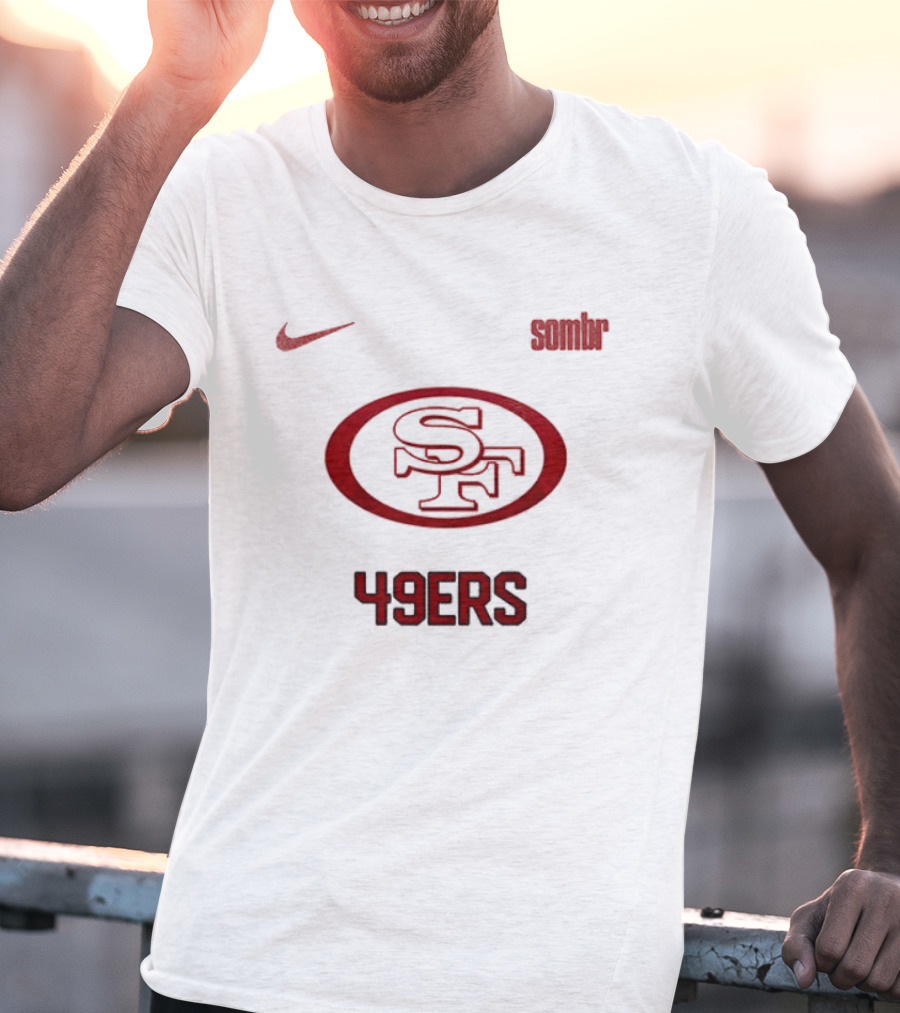 Nike San Francisco 49ers Sombr Collaboration 49ers SF T-Shirt