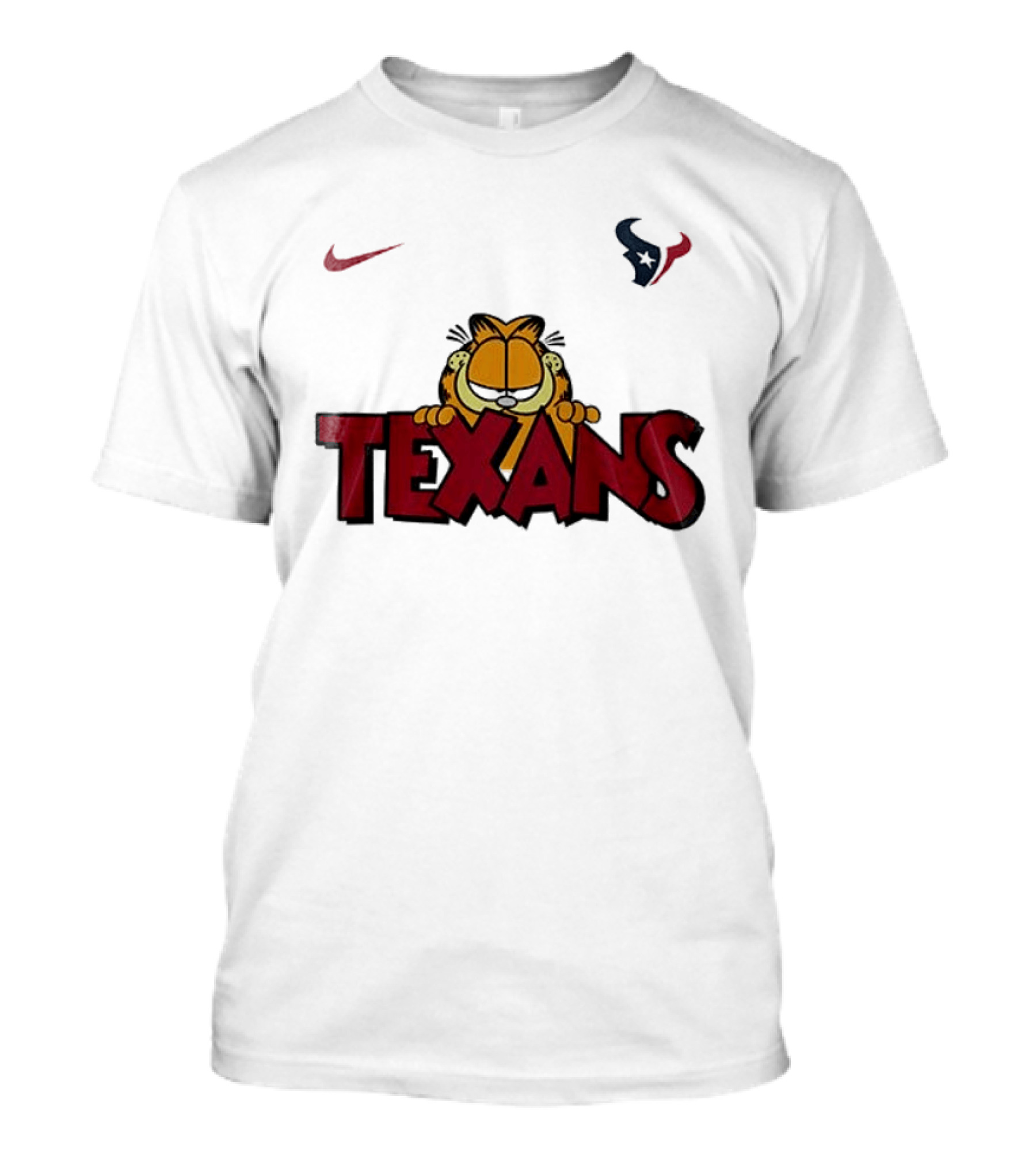 Nike Houston Texans Orange Cat Pose T-Shirt