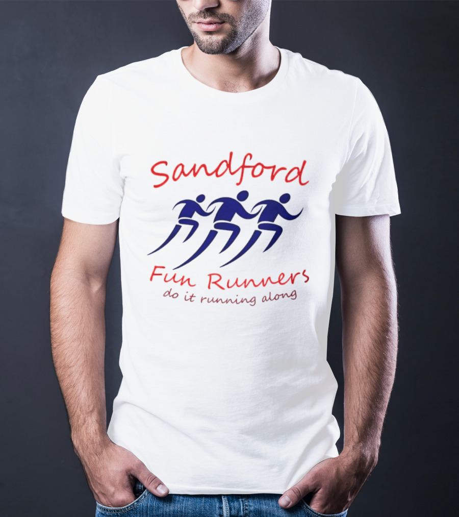Sandford Fun Runners Do It Running Along Running Figures T-Shirt