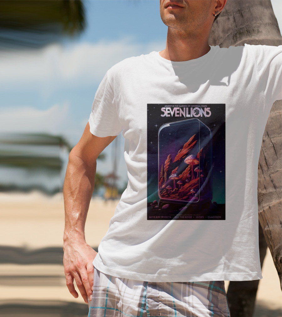 Seven Lions Asleep In The Garden Of Infernal Stars Red Rocks Amphitheatre May 22 2026 T-Shirt