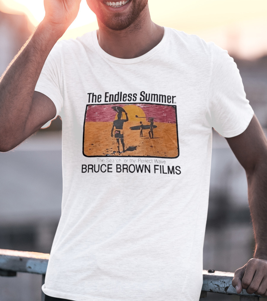The Endless Summer The Search For The Perfect Wave Bruce Brown Films Surfers Sunset Scene T-Shirt