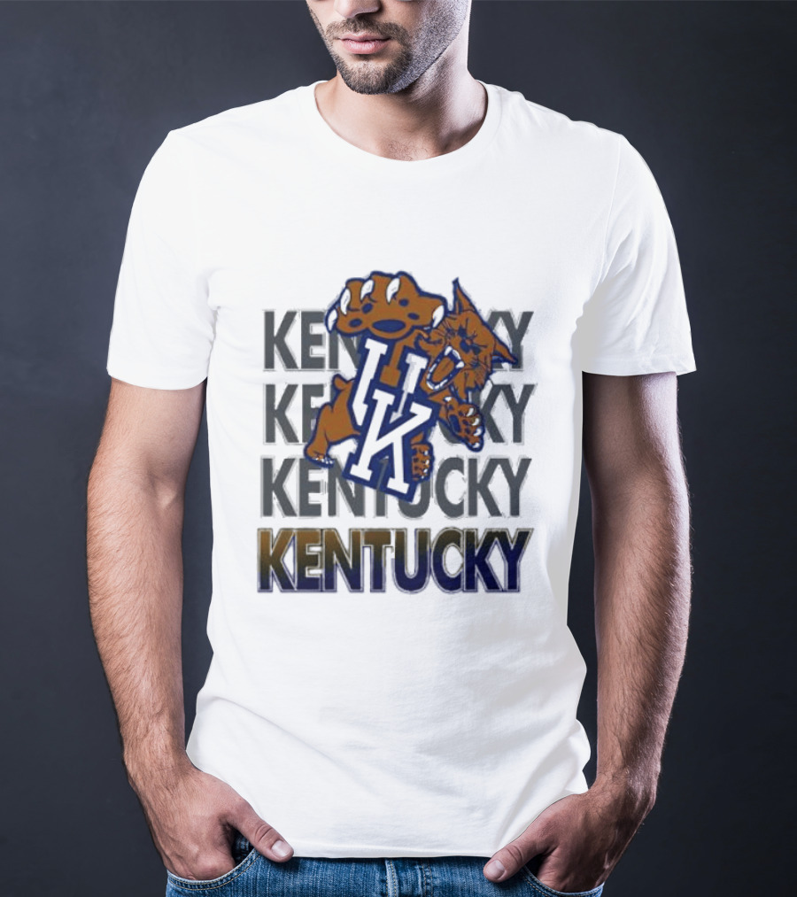Kentucky Wildcat NCAA Stacked UK Kentucky T-Shirt