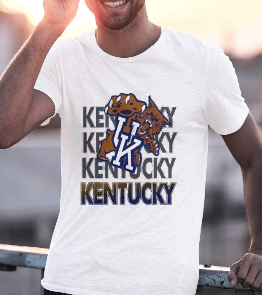 Kentucky Wildcat NCAA Stacked UK Kentucky T-Shirt