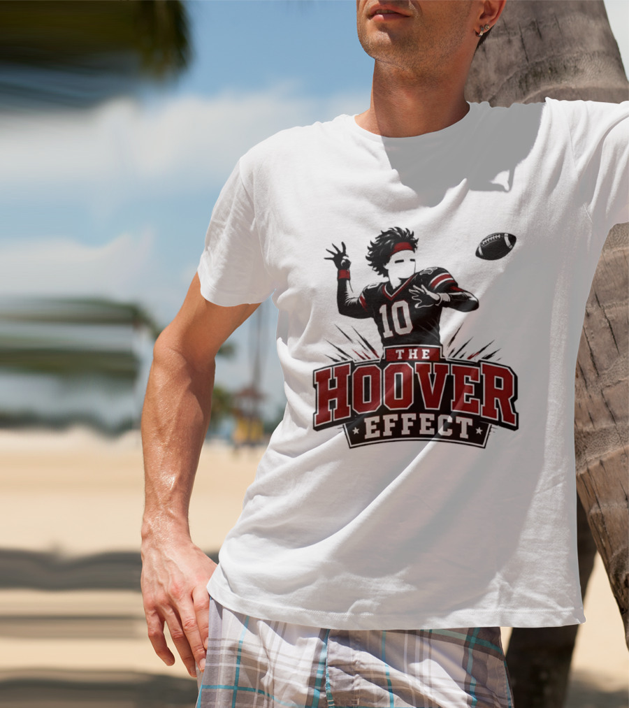 The Hoover Effect Football Player 10 Throwing Action T-Shirt