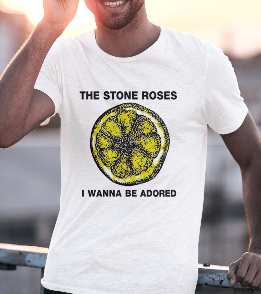 The Stone Roses I Wanna Be Adored Yellow Lemon T-Shirt