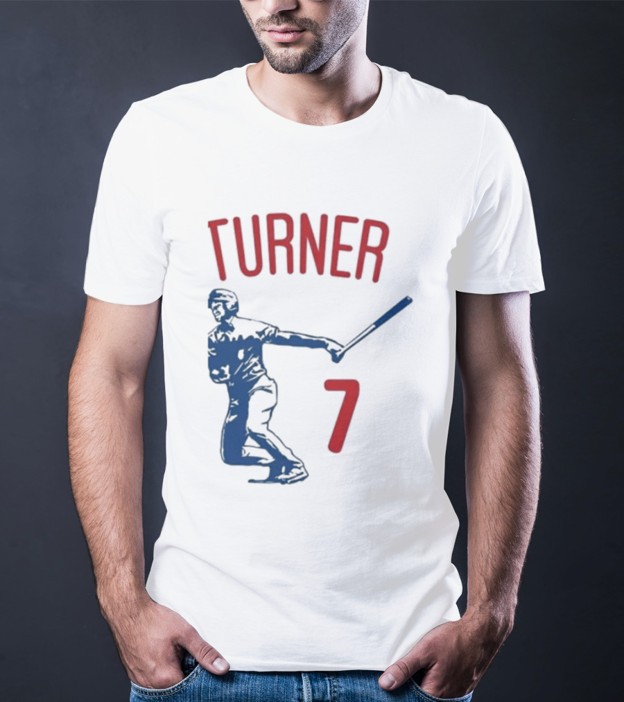 Turner Player 7 Baseball Batter T-Shirt