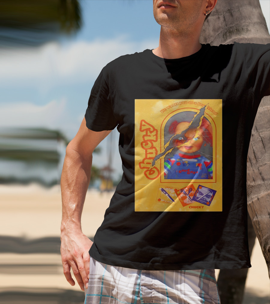 Chucky He Wants You As A Best Friend Good Guys Doll Box T-Shirt