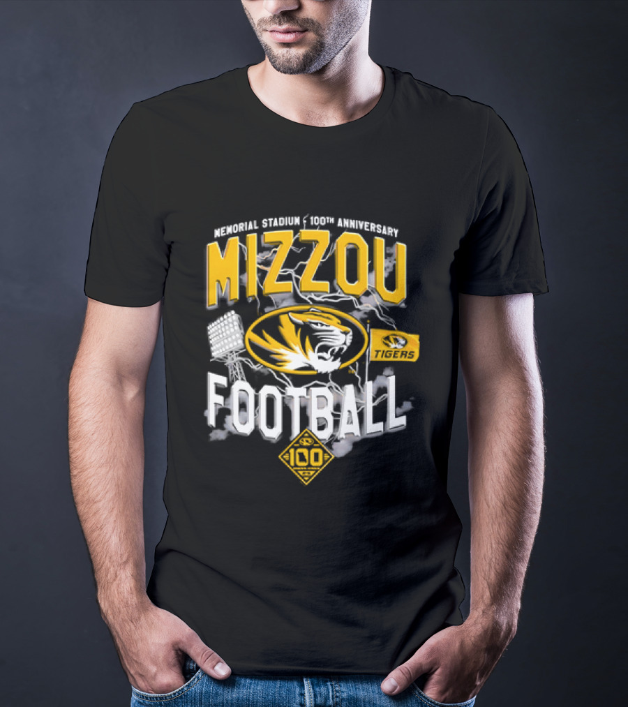 Missouri Tigers Mizzou Football 2026 Memorial Stadium 100th Anniversary T-Shirt
