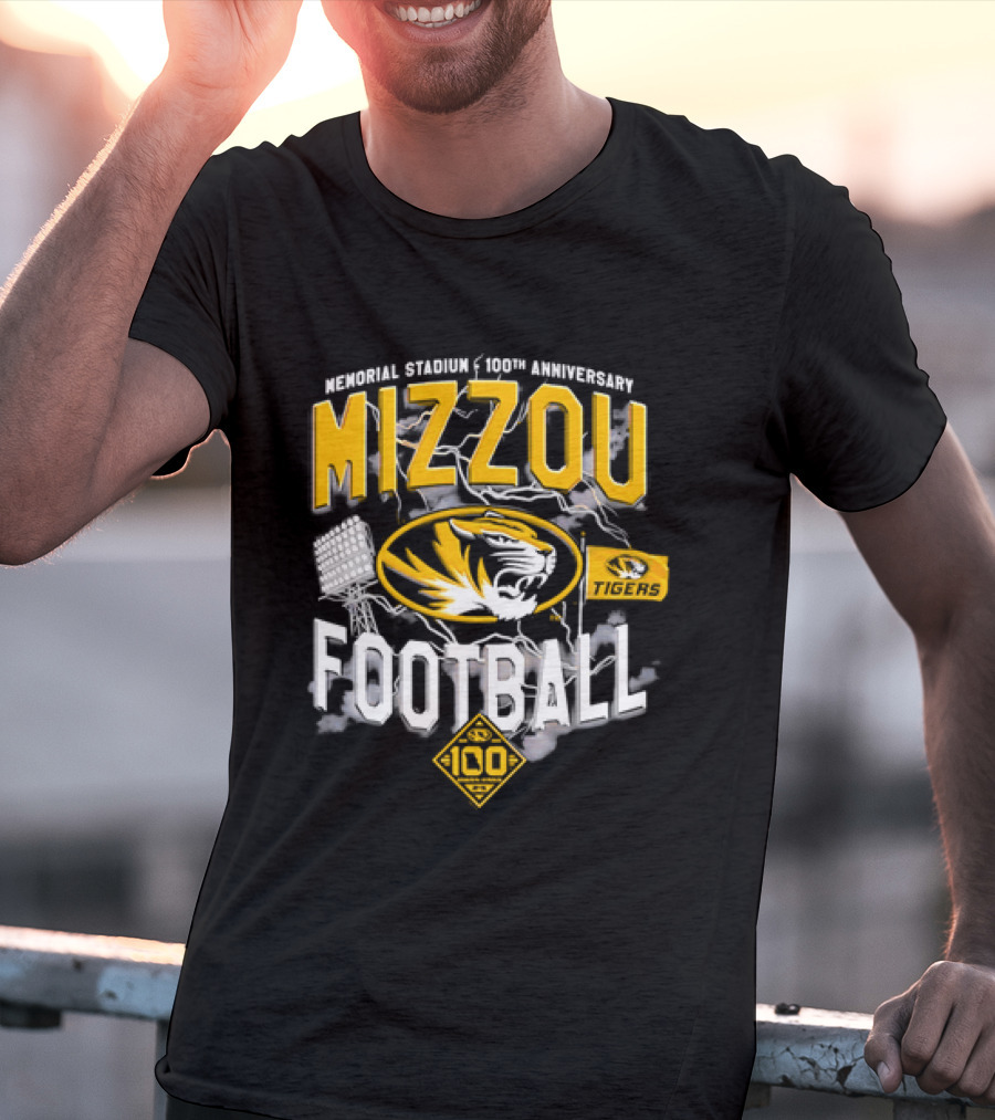Missouri Tigers Mizzou Football 2026 Memorial Stadium 100th Anniversary T-Shirt
