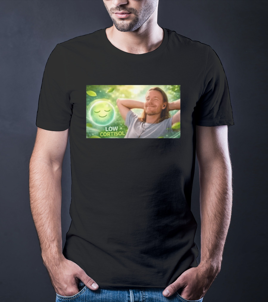 Low Cortisol Goatis 2026 Stress Free Relaxation T-Shirt