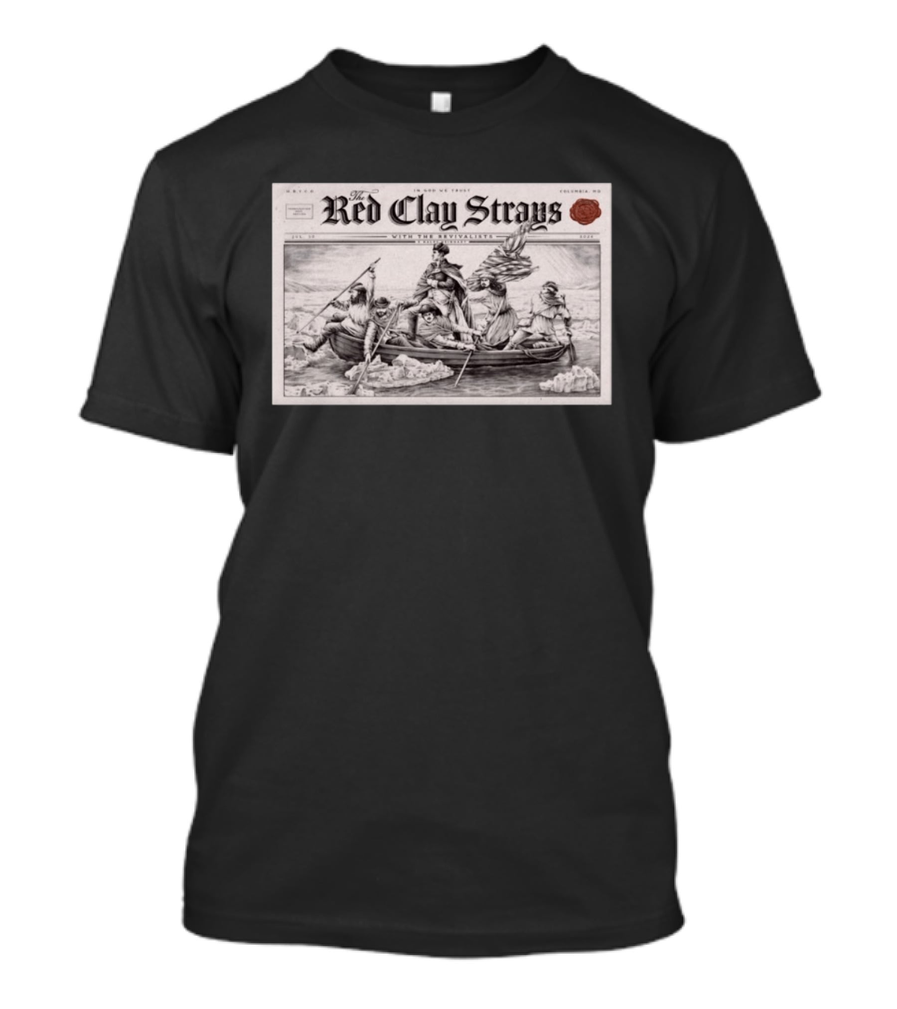 The Red Clay Strays Columbia MD Tour Jul 30 2026 With The Revivalists T-Shirt