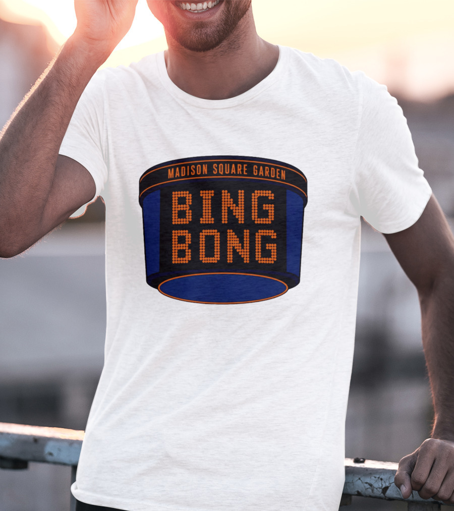 Bing Bong Madison Square Garden New York Knicks Basketball Phrase T-Shirt