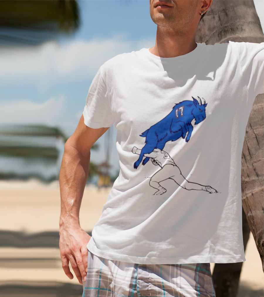 Buffalo Bills Jumping Goat Football T-Shirt