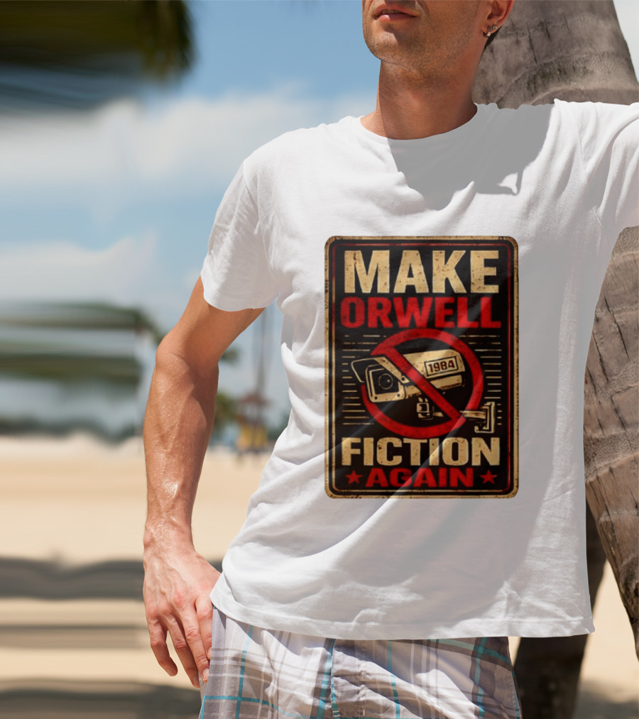 Make Orwell 1984 Fiction Again Camera T-Shirt